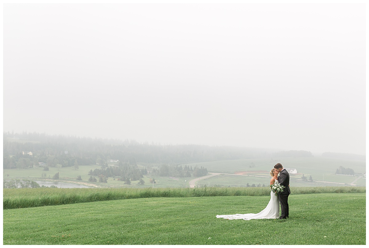 Jonathan and Nicole at their Clinton Hills Wedding in the rain