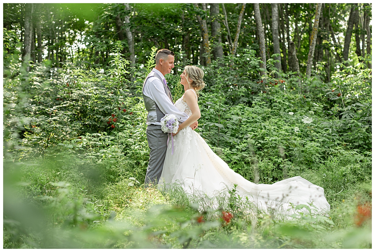 bride and groom at Clinton Hills